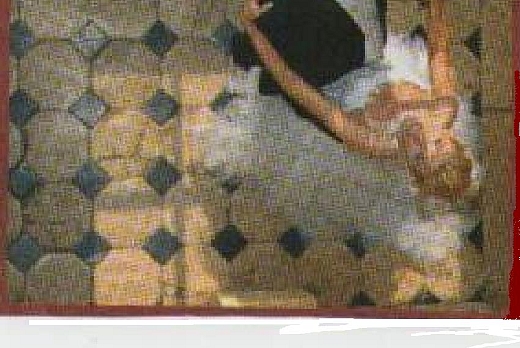 si danza sul pavimento in Cotto Pressobeton