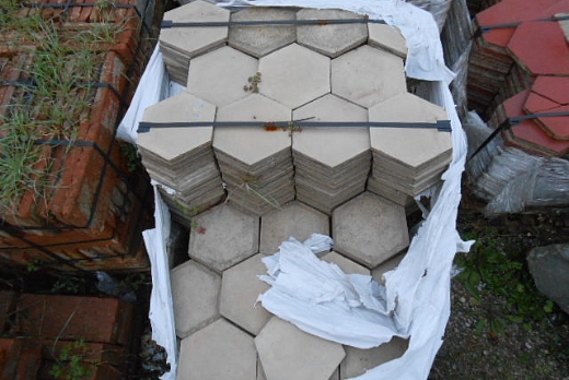 Recuperando Brick and Stone Cementine (Pastina) esagonale antiche - 3