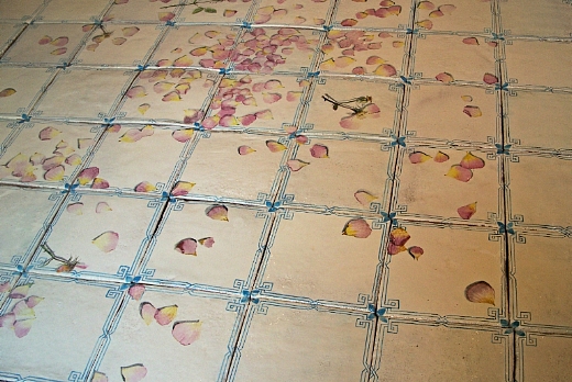 vista del pavimento ad altezza camminamento