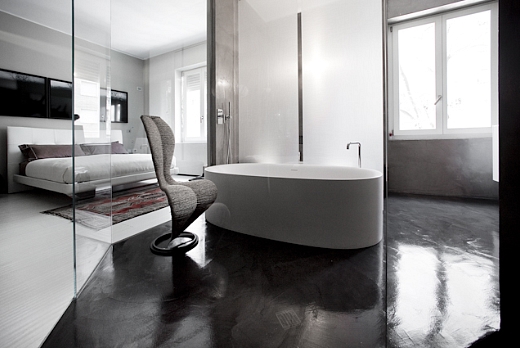 Pavimenti in resina - TS06 Dega spatolato - Diorite finitura lucida