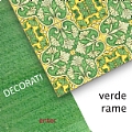 dalla prestigiosa tradizione ceramica sono stati studiati e reinterpretati decori come questo : decoro verde rame A09