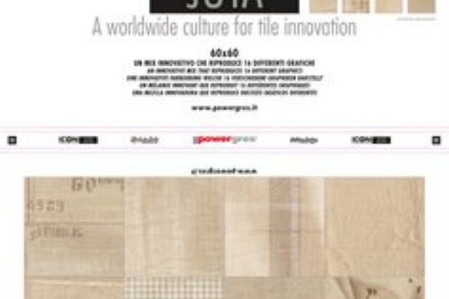 ICON YUTA dipsonibile in CORCHORE ( patchwork - 16 diverse serigrafie miste ) e OYAMA ( non decorata )Formato 60x60