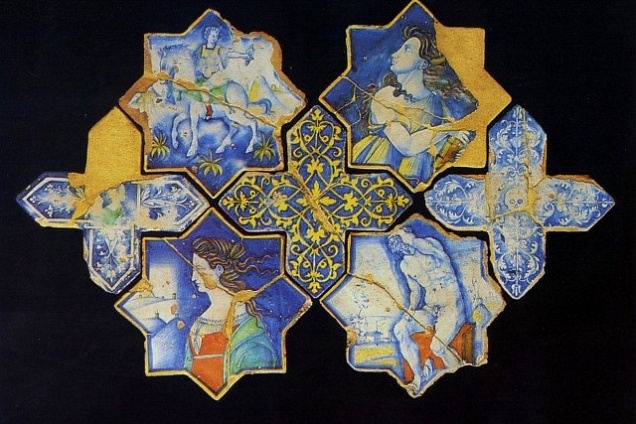 Pavimento Originale conservato presso Museo di Deruta