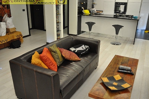 Montagna Parquet Plancia Prefinita 2 strati Rovere Sbiancato - 4