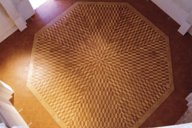 Fornace Polirone, esempio di pavimento disegnato