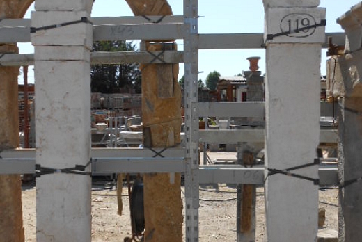 Recuperando Brick and Stone Portali in pietra antichi rotondi - 2