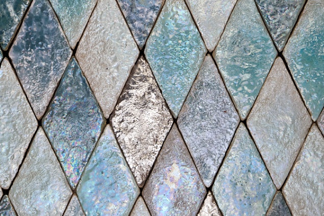 Rombo lato 10 - mix acqua madreperlato