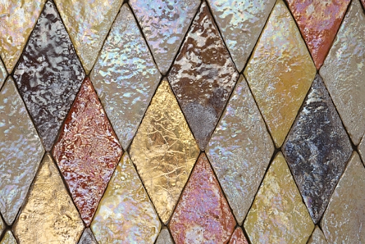 Rombo lato 10 - mix fuoco madreperlato