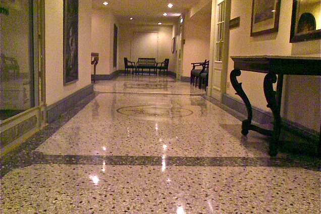 Risultato finale pavimento in seminato alla veneziana