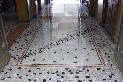 Pietre e Sassi   pavimento in palladiana e mosaico di marmo - 2