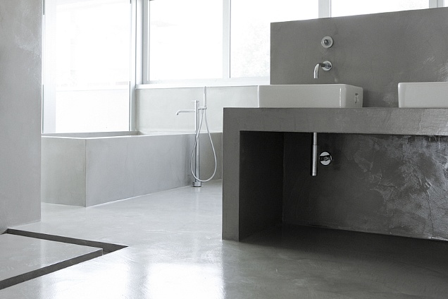 Pavimenti in resina - TS08 Dega spatolato finitura semilucida