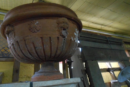 Recuperando Brick and Stone Vasi sopracolonna in cotto antichi - 2