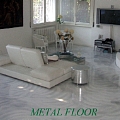 METAL FLOOR: revistimento spatolato a base resinosa con aggiunta di polveri metalliche.