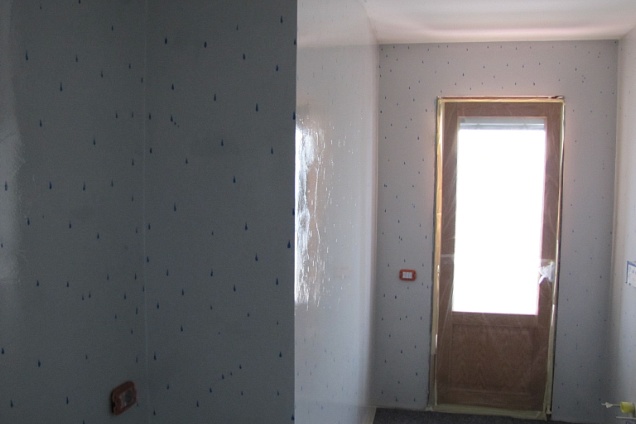 Rivestimento per pareti in resina epossidica con decori