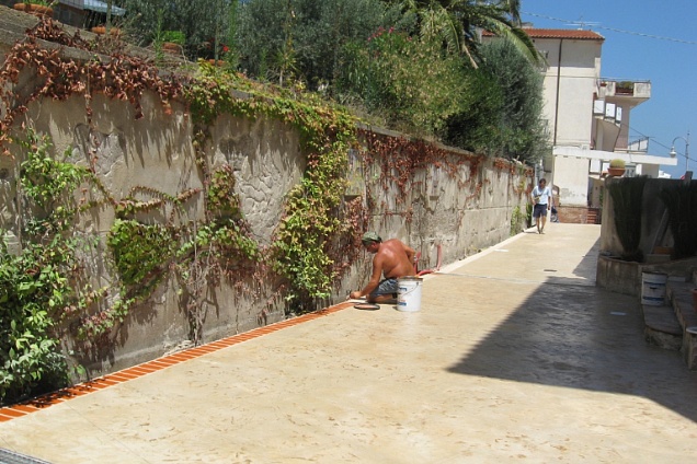 calcestruzzo stampato