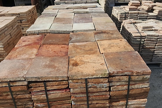 Antiche Demolizioni Pavimento di Recupero in Cotto Quadrato - 3