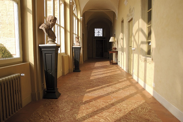 Fornace Polirone, esempio di pavimento Variegato - Medone Lombrado