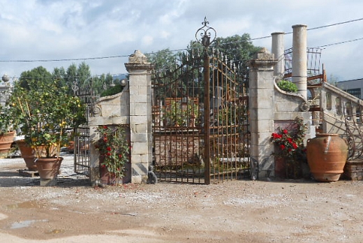 Recuperando Brick and Stone Colonne in pietra da Ingresso - 2