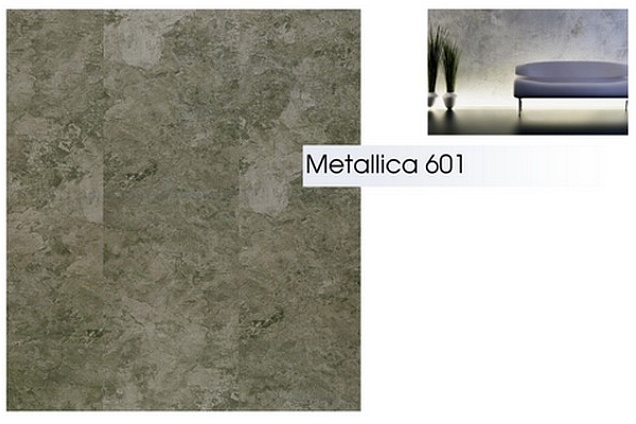 Optima 601 Metallica
Doga 915 x 305 mm.
Spessore 9,80 mm. ca.
Classe 23\32
Superficie Luxury Vinyl strong