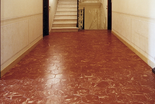 Fornace Polirone, esempio di pavimento Variegato - Medone Lombrado