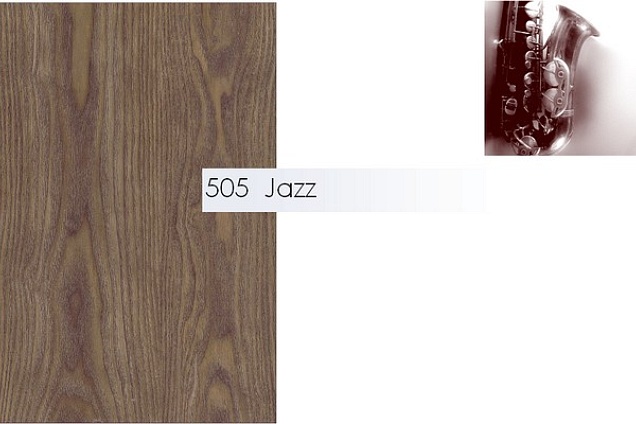 Innova 505 Jazz
Doga 1235 x 305 mm.
Spessore 10,00 mm. ca.
Classe 23\33
Superficie Luxury Vinyl strong SYNCRO 3D