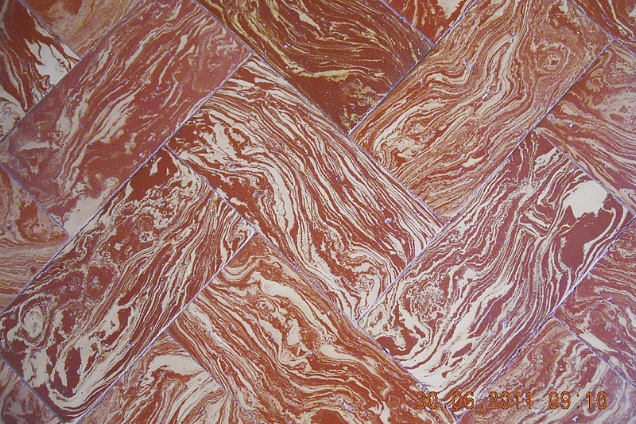 Fornace Polirone, esempio di pavimento Variegato - Medone Lombrado