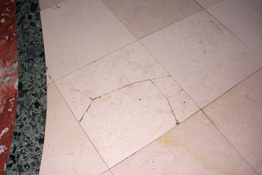 pavimento in marmo: prima dell