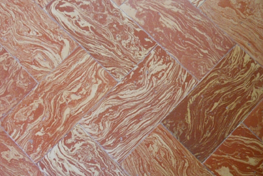 Fornace Polirone, esempio di pavimento Variegato - Medone Lombrado