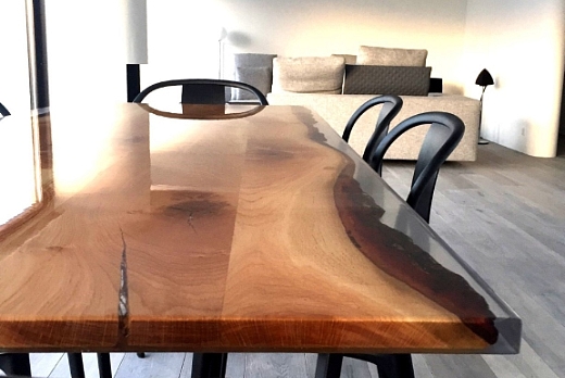 Antico Trentino Srl Tavoli realizzati in legno e resina epossidica - 2