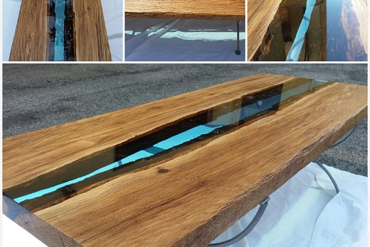 Antico Trentino Srl Tavoli realizzati in legno e resina epossidica - 5