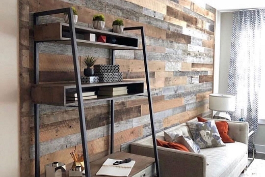 Antico Trentino Srl Mosaico in abete prima patina blu/grigio/bronzo - 1