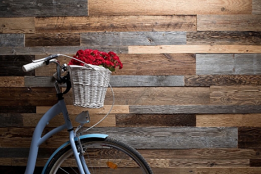 Antico Trentino Srl Mosaico in abete prima patina blu/grigio/bronzo - 3