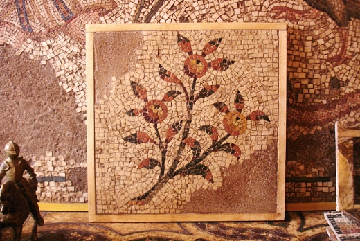 La Bottega delle Arti Antiche Mosaico romano anticato con inserti di cocciopesto - 2