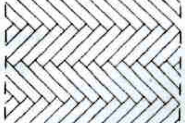 pavimento in parquet: posa a spina dritta