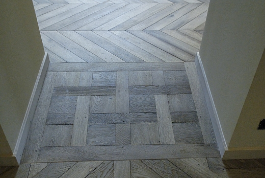 Cottoartigiano srl chevron grigio anticato - 1